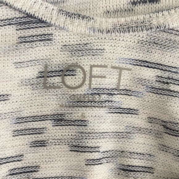 LOFT Space Dye Knit Tee Women's Size Small - Picture 3 of 6